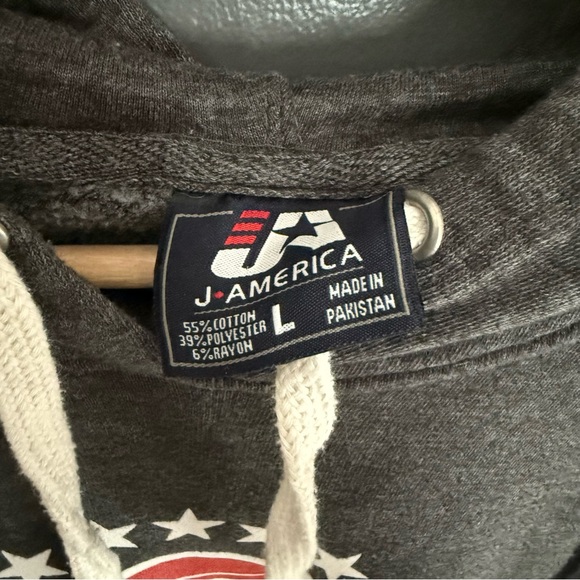 Barstool Sports Logo Hoodie in Gray Size Large - Picture 4 of 4